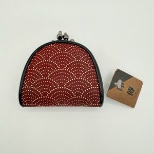 INDENYA Coin purse Japanese Traditional leather Wallet With Clasp